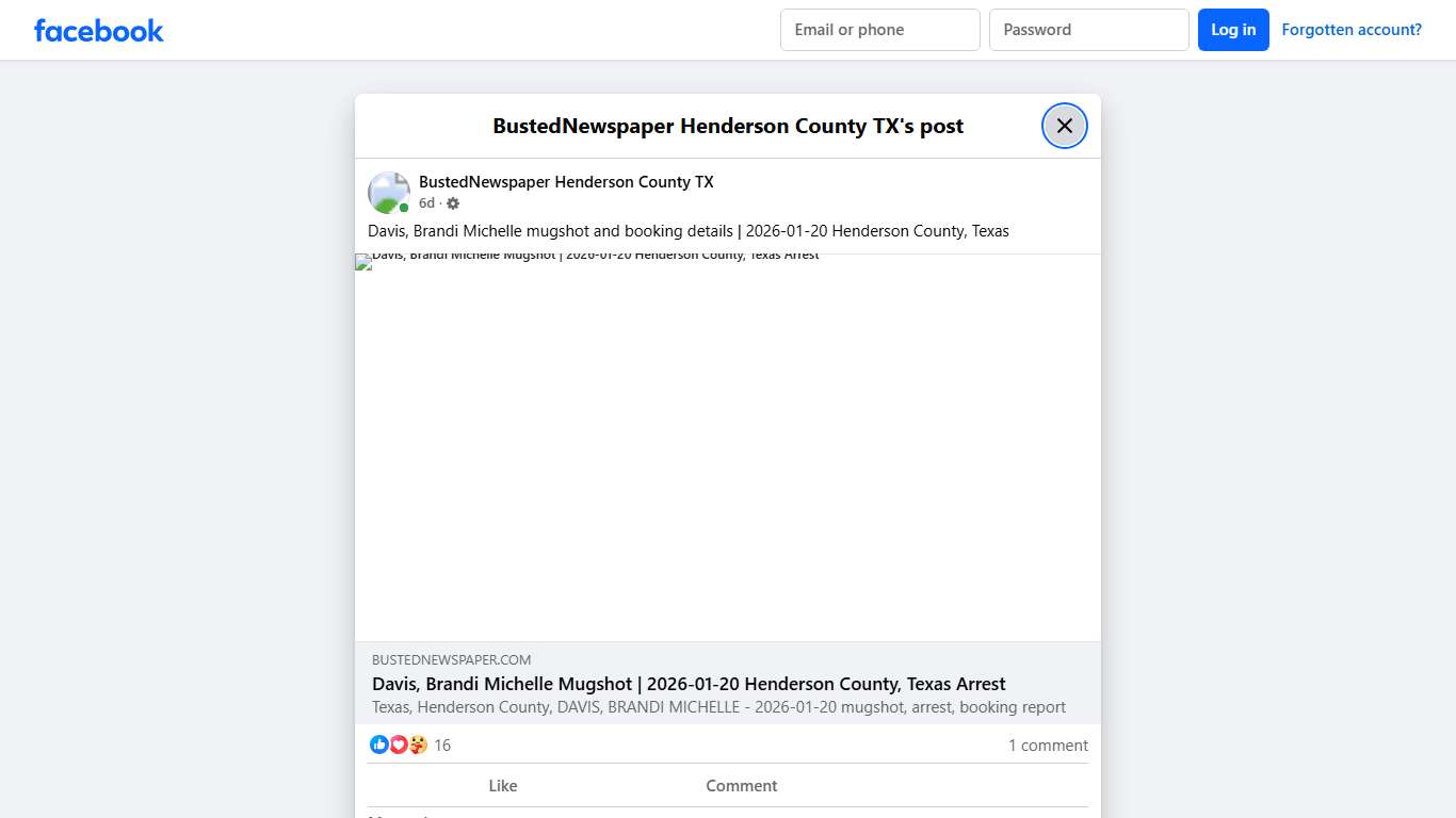 Davis, Brandi... - BustedNewspaper Henderson County TX Facebook